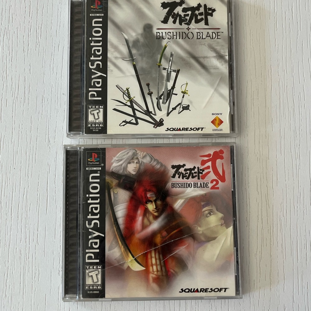 Sony Playstation Bushido Blade 1 and 2 sold together